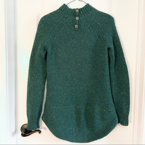 Cynthia Rowley Green Speckled Knit Sweater Tunic - Picture 6 of 7